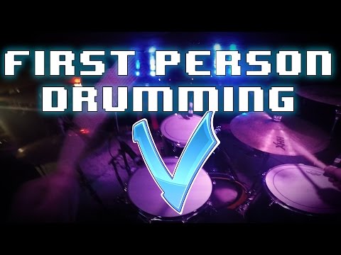 First Person Drumming with Little V!
