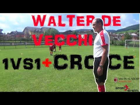 1 vs 1 and passing - AC MILAN CAMP #acmilan #soccer #camp #milancamp #izback