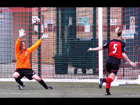 Yas Green scores against Whittlesey Athletic Ladies..
