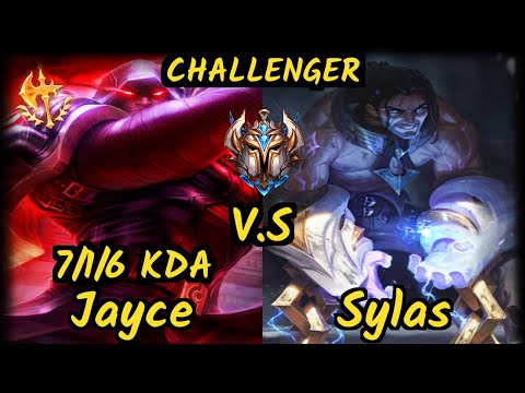 Wizer (JAYCE) vs SYLAS - 7/1/6 KDA TOP CHALLENGER GAMEPLAY - KR