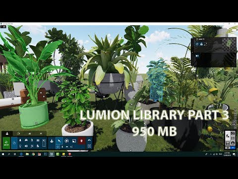 Lumion 9 planter library part 3 | Lumion 8 library 950 MB Video
