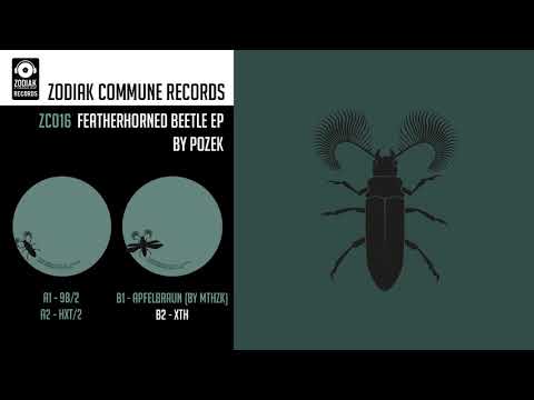 ZC016 - Pozek - XTH - Featherhorned Beetle EP - Zodiak Commune Records