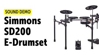 Video thumbnail for Simmons | SD200 | E-Drumset | Sound Demo by Drums Bonedo