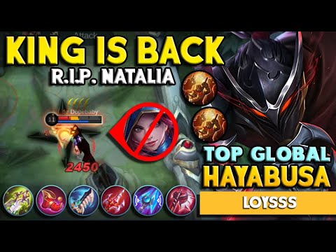 Only Lag Can Stop me! Brutality Killing! Best Build Hayabusa 2020 ML | Top Global Hayabusa by Loysss