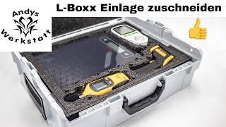 L-Boxx 136 Sortimo Einlage zuschneiden - Ordnung schaffen für Messgeräte