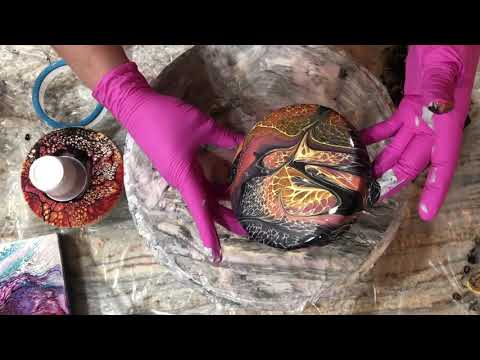 #231.  4 GORGEOUS Desert inspired colors!   sheleeart/ sheleeart technique/flip and lip