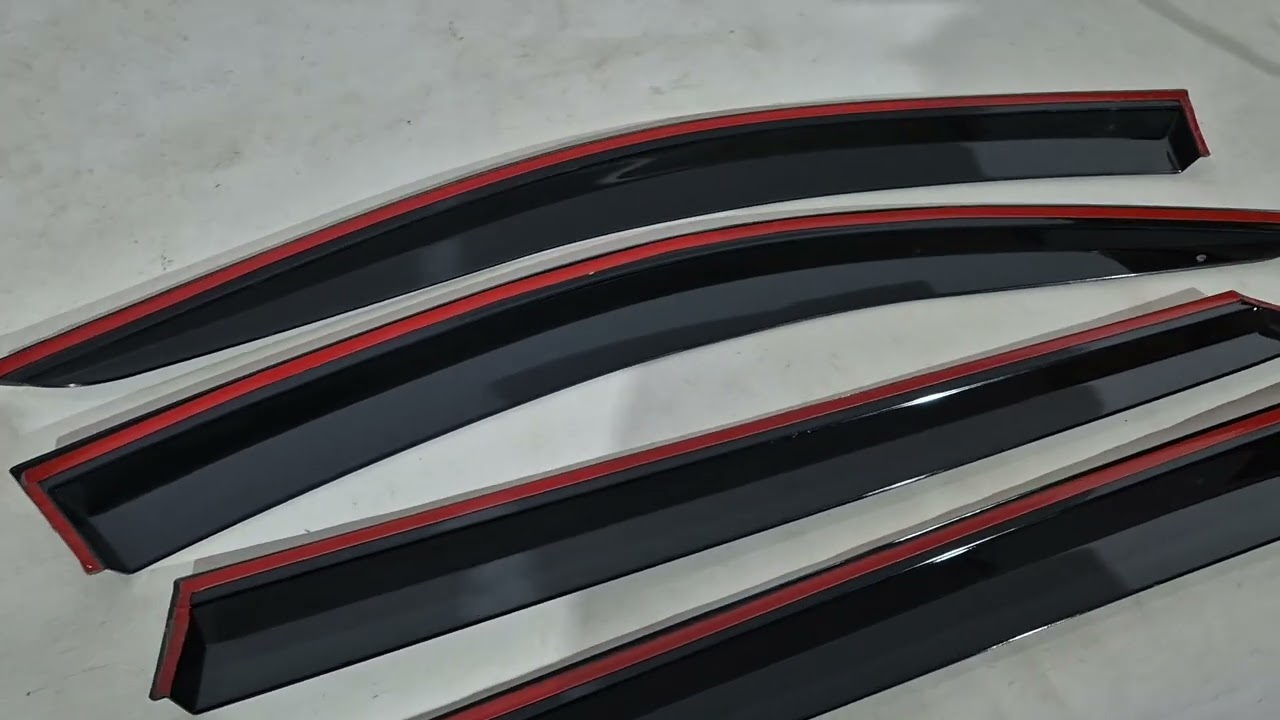 Audi Q7 2015- рр. Вітровики з хромованим молдингом молдингом Niken Luxury (4 шт) Video 1