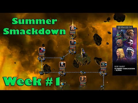 MCOC | Summer Smackdown Alpha (Week #1) - Epic Boss Rush Challenge | No Revives