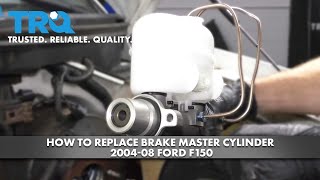 How to Replace Brake Master Cylinder 2004-08 Ford F-150
