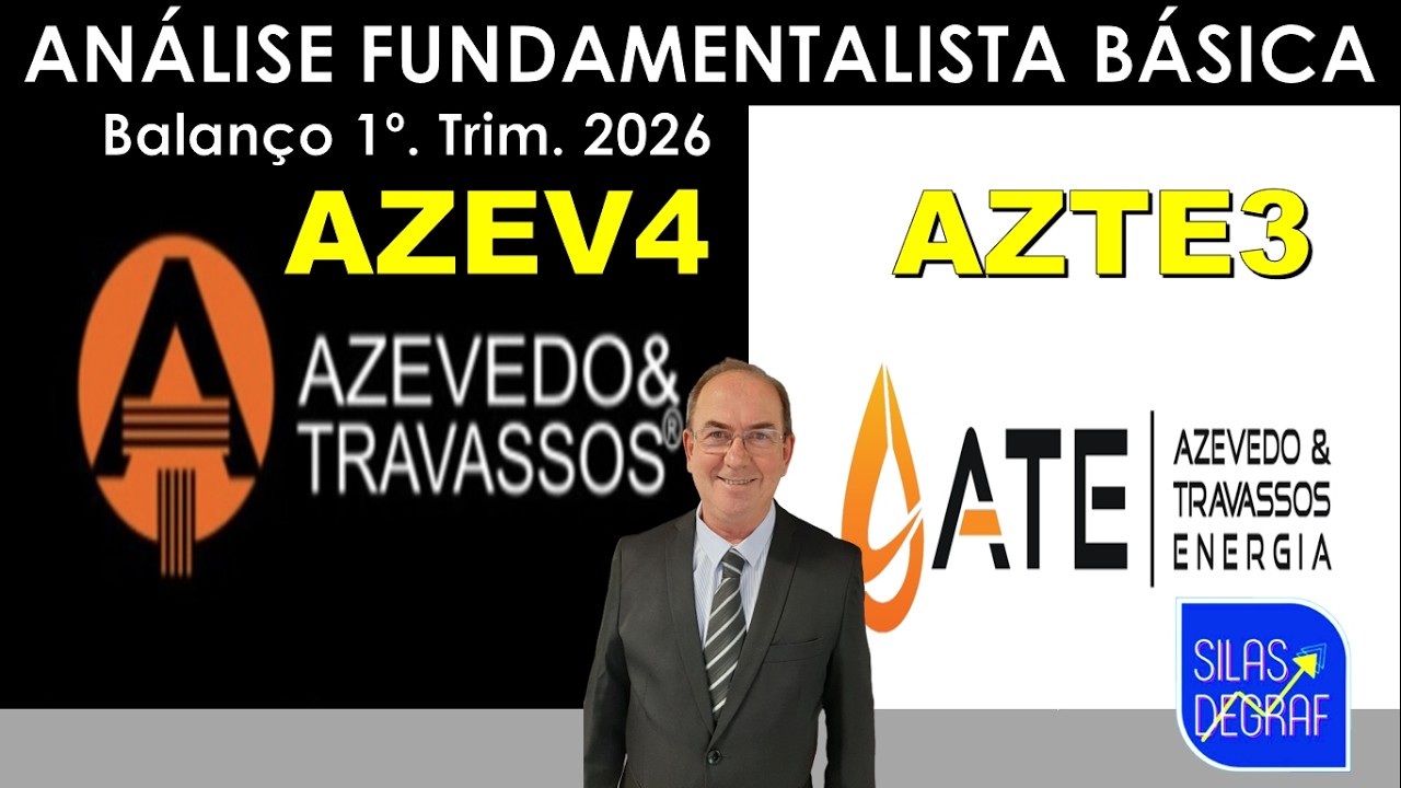AZEV4 E AZTE3 - AZEVEDO & TRAVASSOS S/A. ANÁLISE FUNDAMENTALISTA BÁSICA. PROF. SILAS DEGRAF