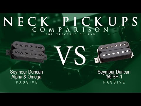 Seymour Duncan ALPHA & OMEGA vs 59' SH-1 - Passive Neck Pickup Guitar Tone Comparison Demo