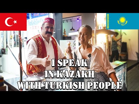Trying to speak in Kazakh with Turks in Thailand Pattaya | Is it hard to understand each other?