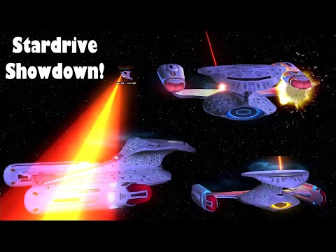 RBG Galaxy Star Drive VS EVO Star Drive Star Trek Ship Battles Bridge Commander