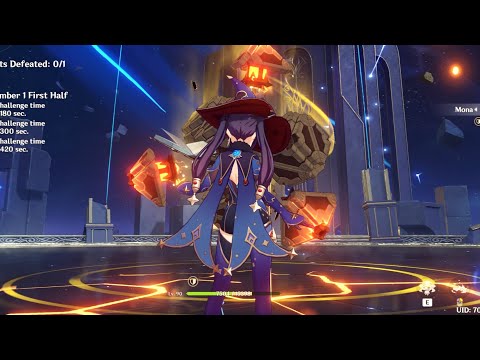 C2 Mona Vaporize Speedrun | 2.4 Floor 12 Showcase [Genshin Impact]