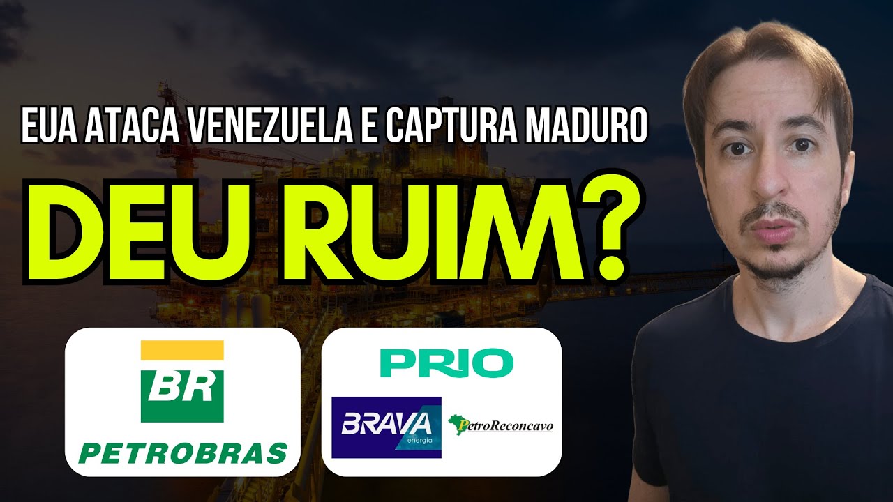 🚨Maduro Capturado Como fica a Bolsa e as Petrolíferas. Lula reclama Milei comemora | petrobrás petr4