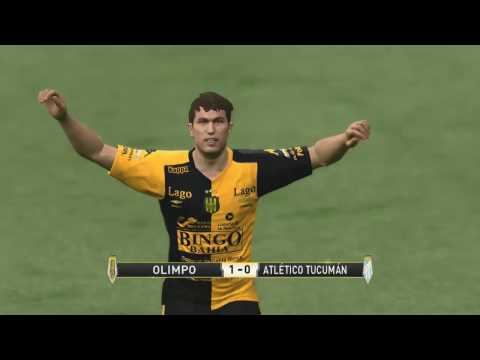 Gol de Acuña. Olimpo 1 -  Atl. Tucumán 0. Fecha 8. Torneo Primera División 2016/2017.