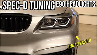Spec-d tuning  BMW e90 headlights long term review - How much should you  spend on aftermarket parts