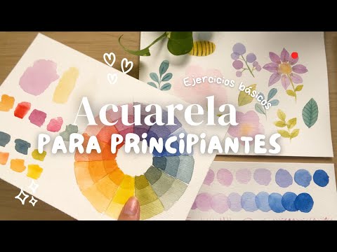 Watercolor for BEGINNERS💖⎟ Basic exercises to start painting 🎨