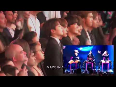 BTS REACTION TO NICKI MINAJ SWALLA AT THE BBMAS 2017!!!