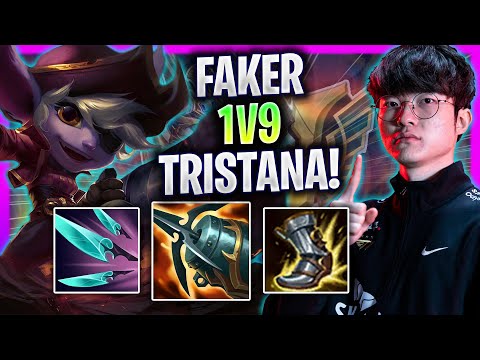 FAKER TRIES TO 1V9 WITH TRISTANA MID! - T1 Faker Plays Tristana Mid vs Karma! | Season 2024