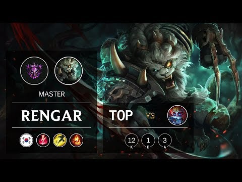 Rengar Top vs Heimerdinger - KR Master Patch 9.10