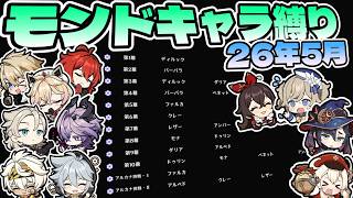 【原神】26年5月 幻想シアター モンドキャラ縛り星12/Imaginarium Theater Mondstadt Only ☆12