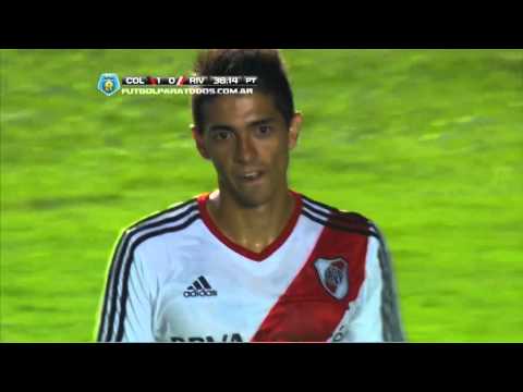 Remate de Lanzini. Colón 1 - River 0. Fecha 4. Torneo Final 2014. Fútbol Para Todos