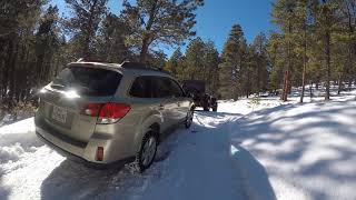 Subaru Stuck in Driveway