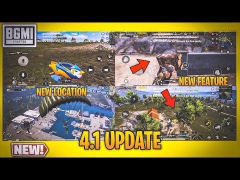 BGMI 4.1 UPDATE 🔥 New Location, Vehicle & Features Revealed! | Erangel Event Full Details