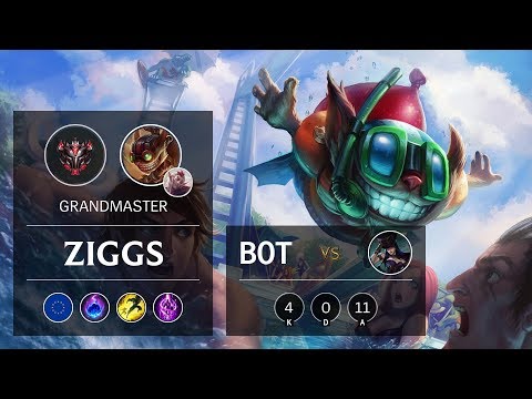 Ziggs Bot vs Caitlyn - EUW Grandmaster Patch 9.18