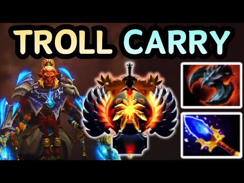 🔥 TROLL WARLORD CARRY — RAGE MODE = UNKILLABLE 💥 | DOTA 2 🔥