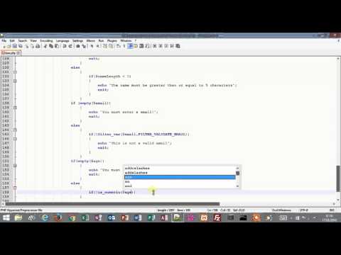 Tutorial 1 Form Validation Using Javascript And Php Part 79 Server Side Age Validation