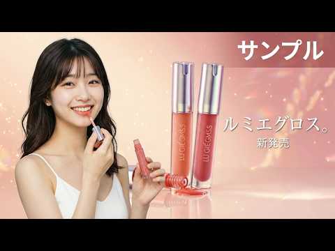 YouTube動画: 【サンプルCM】ルミエグロス15秒CM モデル：夏海