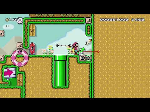 羽根は音も立てずに舞い上がる。 軽くみられてるんでしょうか…w by だいすきだZEN*〆 - Super Mario Maker - No Commentary 1bo