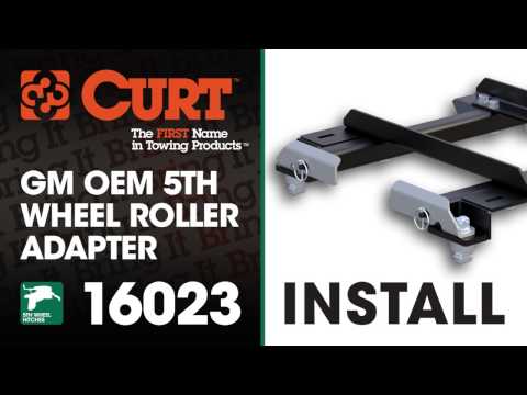 5th Wheel Hitch Install: CURT 16023 GM Puck System 5th Wheel Roller Adapter