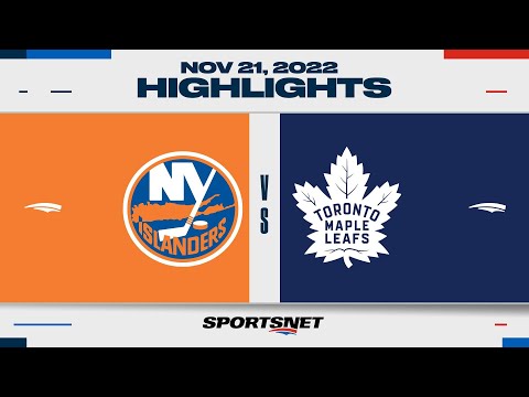 NHL Highlights | Islanders vs. Maple Leafs - November 21, 2022
