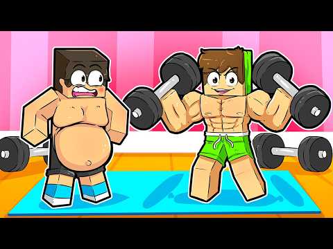 CADRES EVOLVED FROM FAT TO MUSCULAR IN MINECRAFT!