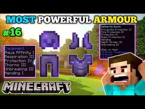 UNBELIEVABLE! Crafting OP Netherite Armor in Minecraft!