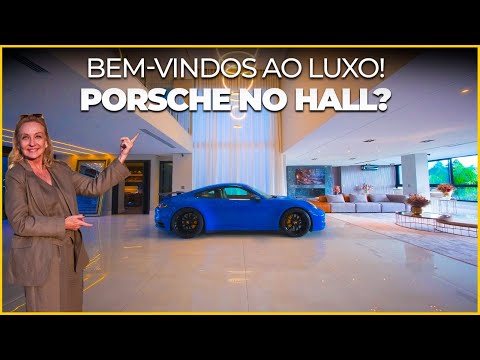 Residência de Alto Padrão à Venda em Alphaville com 5 Suítes, Elevador e Vista Privilegiada