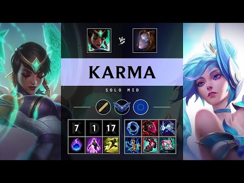 Karma Mid vs Orianna - EUW Diamond Patch 25.14