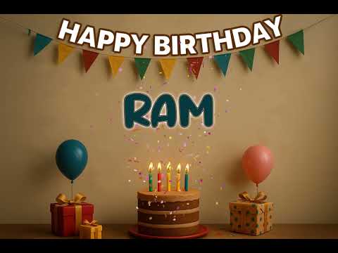 RAM’s Happy Birthday Song 🎈 | Custom Track by XBirthdays for Kids & Adults