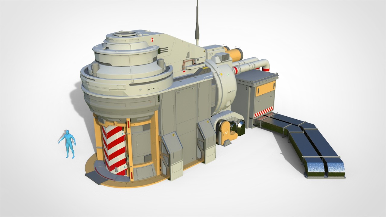 Sci-fi doors for mines 1 3D Model