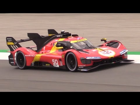 Thumbnail for Ferrari 499P LMH Le Mans Hypercar Testing at Monza Circuit- Turbo V6 Sound! by Ferrari, Prancing Horse, Car
