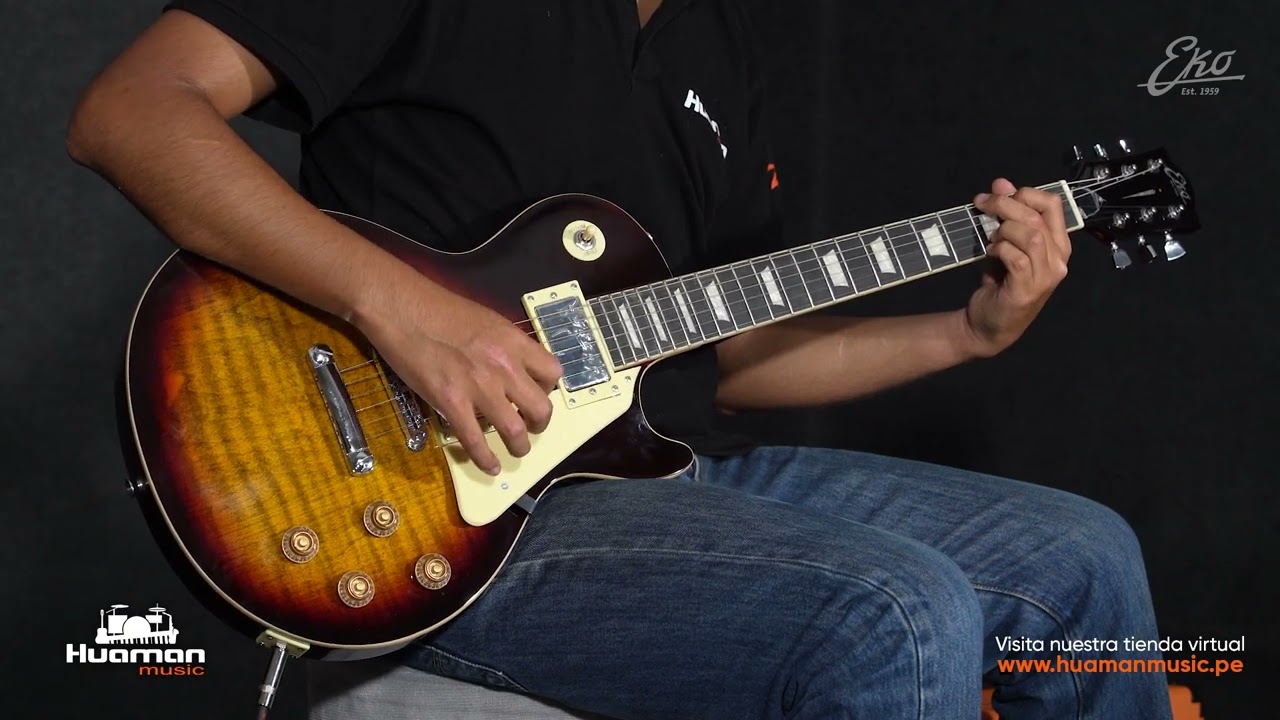 Guitarra Eléctrica Les Paul ''VL-480 Honey Burst'' | Eko Guitars