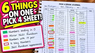 How I Track 6 Things on ONE Pick 4 Lottery Journal Sheet!