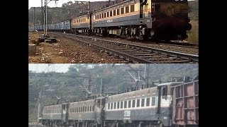 preview picture of video '5 LOCOS WITH BOXNHL RAKES HAULING TOWARDS THE GHATS'
