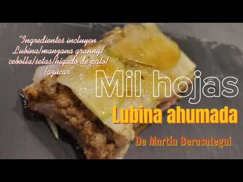 Mil hojas de lubina ahumada ( de Martín Berasategui).