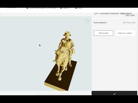 🌟 Napoleon 24K Gold Statue! 🌟