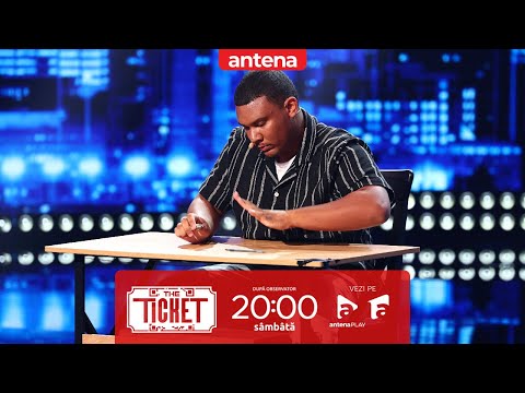Simo Lennie, moment de improvizație muzicală, cu pixuri și o masă, la The Ticket(fara jurizare)