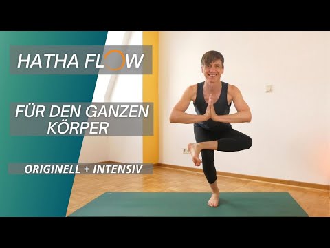 60 min Hatha Flow Yoga | Ganzkörper Praxis mit geführter Entspannung | Mittelstufe